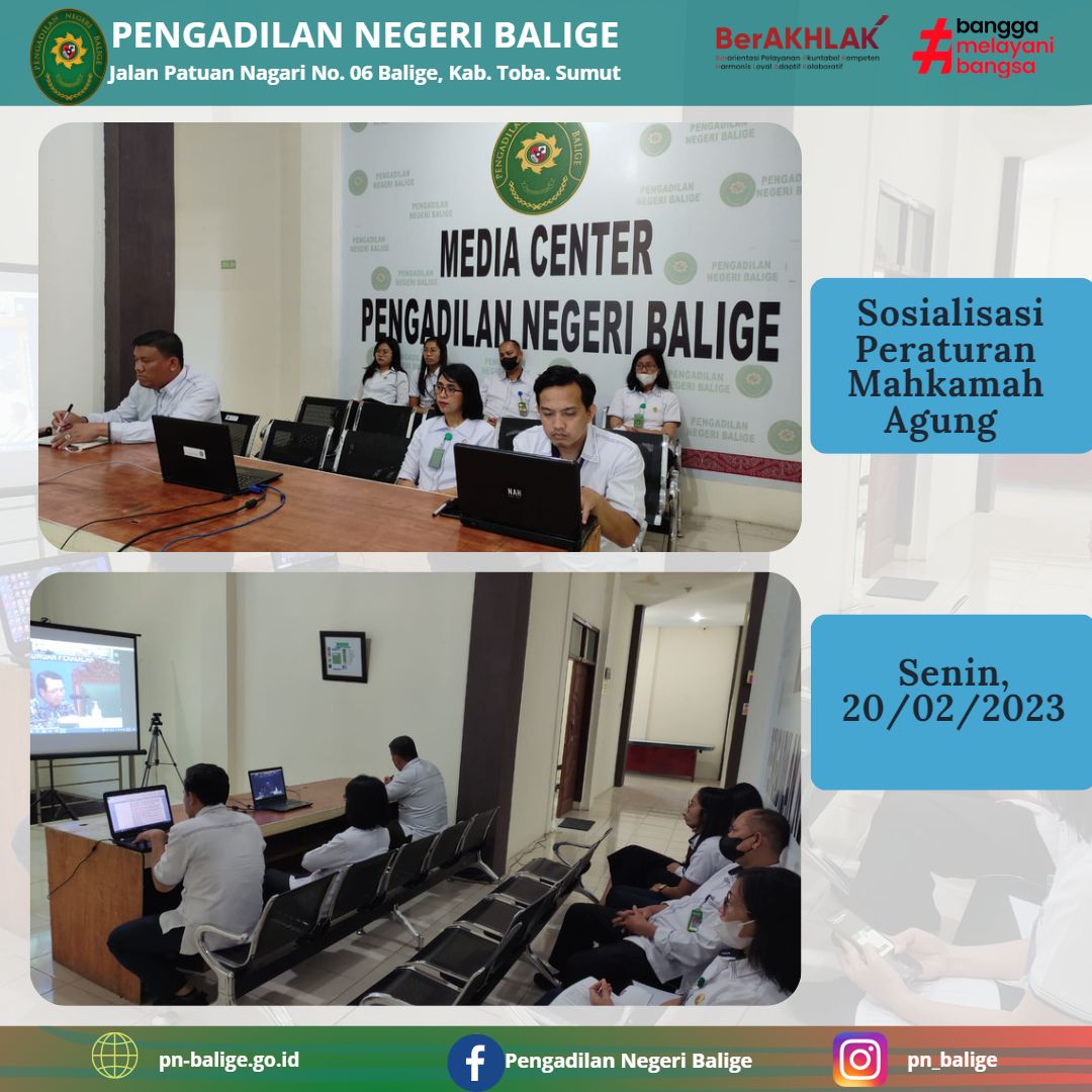  Sosialisasi Peraturan Mahkamah Agung 